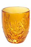 Set 6 Bicchieri Acqua in Vetro 340 ml Villa d'Este Home Tivoli Coral Sunset