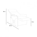 Poltrona Alzapersona Elettrica 2 Motori 73x94x103 cm in Tessuto Nero