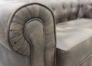 Divano 2 Posti Chesterfield 152x74x82 h cm in Similpelle Marrone
