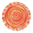 Set 6 Tovagliette con Frange Ø45x0,5 cm  in Polipropilene VdE Tivoli 1996 Shades of Sunset