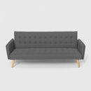 Divano Letto Clic Clac 172x86x80 cm in Tessuto Grigio Scuro
