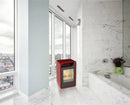 Stufa a Bioetanolo da Interno 65x40x38 cm 2,5kW Vannini Fiammetta Junior Statica Bordeaux