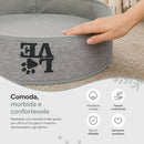 Cuccia per Gatti 35x33x33 cm Letto per Animali Domestici con Fodera Grigio      