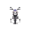 Moto Elettrica per Bambini Aprilia RX-125 Small 12V Cross Sedili In Pelle Luci Led Bluetooth Sospensioni a Molla Bianco