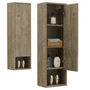 Mobile a Colonna per Bagno 30x20x100 cm in MDF Rovere