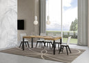 Tavolo Allungabile 110-194x70x77 cm Everyday Quercia Natura e Antracite