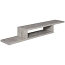 Mobile Sotto TV Sospeso 152,4x29,8x21 cm in Legno Grigio Cemento