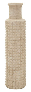 Vaso da Esterno Sand Ø24,5x97 cm in Resina Beige      
