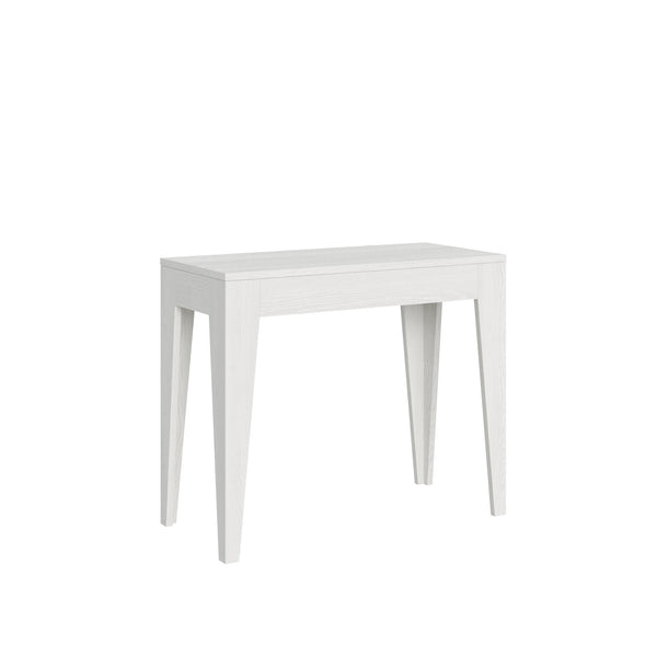 sconto Consolle Allungabile 90-198x42x77 cm in Nobilitato Bianco
