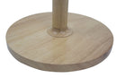 Paralume da Comodino Wooden Ø28x61 cm Legno e Tessuto Naturale