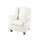 Poltrona Bergere 87x77x99 cm in Similpelle bianca
