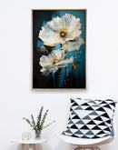Dipinto su Tela Laccato Bluey con Cornice 42x3,5x62 cm in Metallo e Abete e Tela      