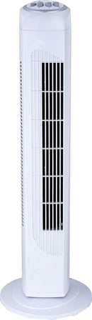 Ventilatore a Colonna Oscillante in ABS 50W 3 Velocità Bauer Bianco