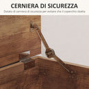 Panca Contenitore 100x40x40 cm Multiuso Capacità 113 L in Legno Ingegnerizzato      