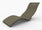 Lettino Chaise Longue da Esterno Giardino Seduta a Terra Arkema Serendipity Dove Grey