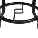 Tavolo da Giardino Ø80x71 cm in Rattan e Vetro Temperato Marrone
