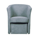 Poltrona Djerba 63,5x62,5x76 cm in tessuto grigio chiaro