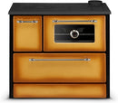 Cucina Stufa a Legna 9 kW 87x51x79 cm Beatrice in Acciaio e Ghisa Cappuccino  