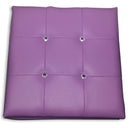Cubo Pouf Contenitore in Similpelle e Cristalli Renier Lilla