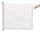 Cancelletto Bambini Barriera di Protezione Riavvolgibile 130x8x88 cm Fadi Luxe Bianco
