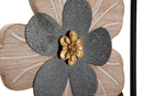 Pannello Legno Divaker B 27x2,5x70 cm in Ferro e MDF Marrone e Nero      