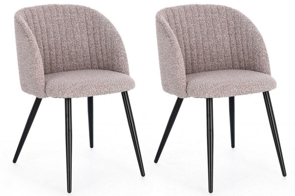 online Set 2 Sedie 53x57x81,5 cm Queen in Bouclè