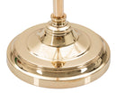 Lampada da Terra Bruxelles Ø38x160 cm in Ferro e Vetro e Tessuto Nero e Oro      