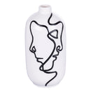 Vaso con Viso Ø12,4x25 cm  in Ceramica VdE Tivoli 1996 Vis a Vis