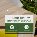 Scrivania da Ufficio ad Angolo Porta PC 120x70x75 cm in Legno 