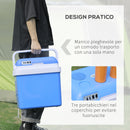 Frigo Portatile Elettrico per Auto 48W 40x30x43 cm 24L Bianco e Blu