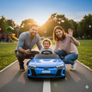 Macchina Elettrica per Bambini 12V Licenza Ufficiale Audi RS E-Tron GT con Telecomando Blu