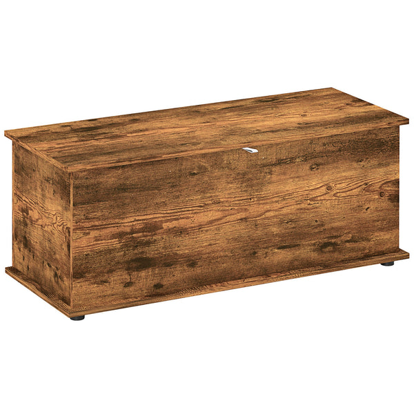 Panca Contenitore Capacità 60 kg 100x40x40 cm in Legno Marrone acquista