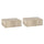 Set 2 Comodini Sospesi 40x30x15 cm Design Moderno Color Legno