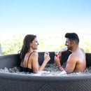 Vasca Idromassaggio Piscina Spa Diva Plus Mono 6 Adulti 930 L Ø173x65 cm in PVC Marrone e Nero 