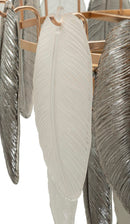 Lampadario Leafy Ø60x40 cm in Vetro e Ferro Multicolor      