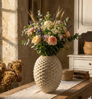 Vaso Pepipas Ball Ø29,5x36 cm in Ceramica Grigio e Oro      