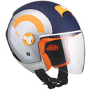 Casco Demi-Jet per Scooter Visiera Lunga CGM Taormina 107R Blu Opaco XS - (53-54 cm)