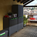 Armadio 2 ripiani 80x44x100 cm Keter Moby Basso XL Antracite