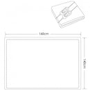 Coperta Termica Elettrica Matrimoniale 120W in Poliestere Bianco