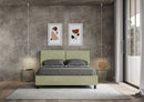 Letto Matrimoniale Mados Tè verde Varie Misure