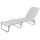 Lettino Mare Richiudibile 190x58x27 cm Struttura in Alluminio e Copertura in PVC e Poliestere Ecrù Viareggio