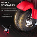 Moto Elettrica per Bambini 6V 3 Ruote Rossa