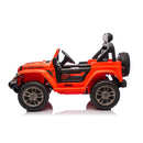 Macchina Elettrica per Bambini Jeep Wrangler Rubicon 12V con Telecomando Arancione   