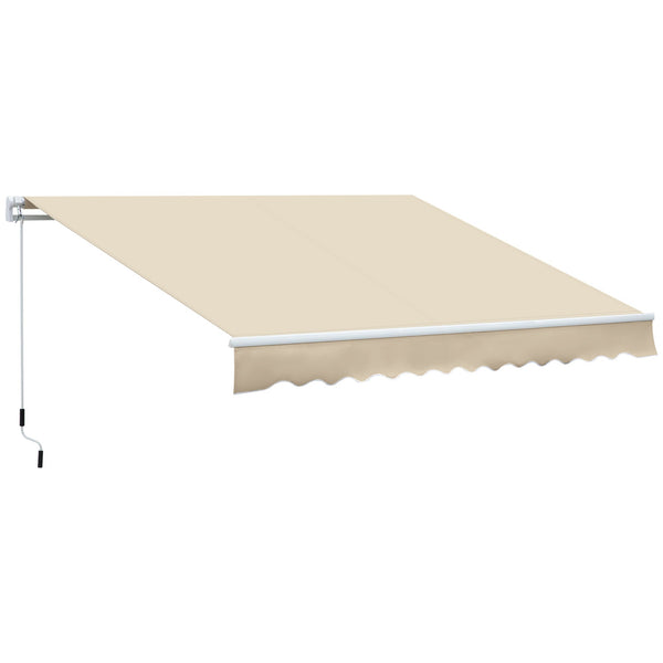 prezzo Tenda da Sole Avvolgibile 3.65x2.5m in Poliestere e Alluminio Beige