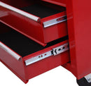 Carrello da Lavoro Cassettiera Porta Utensili Rosso 67.5x33x77 cm 