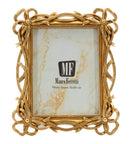 Cornice Knot 23,4x2,3x28,5 cm in Resina e Vetro Oro      