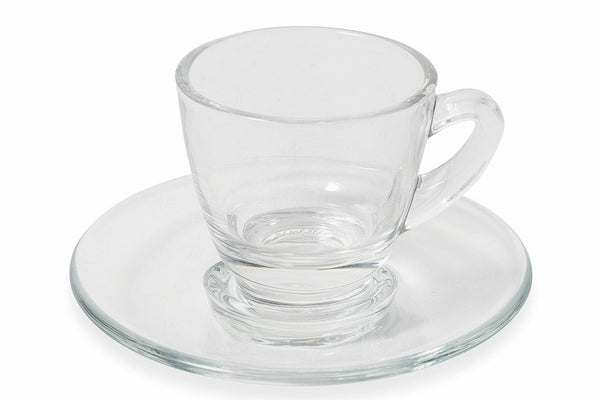 prezzo Set 6 Tazzine Caffè in Vetro con Piattino 57 ml Villa d'Este Home Tivoli Glass