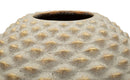 Vaso Pepipas Ball Ø29,5x36 cm in Ceramica Grigio e Oro      