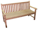 Panca 3 Posti da Giardino in Legno Teak Vorghini Lampedusa