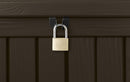 Baule Cassapanca da Esterno 155x64,4x72,4 cm in Resina Keter Rockwood Marrone
